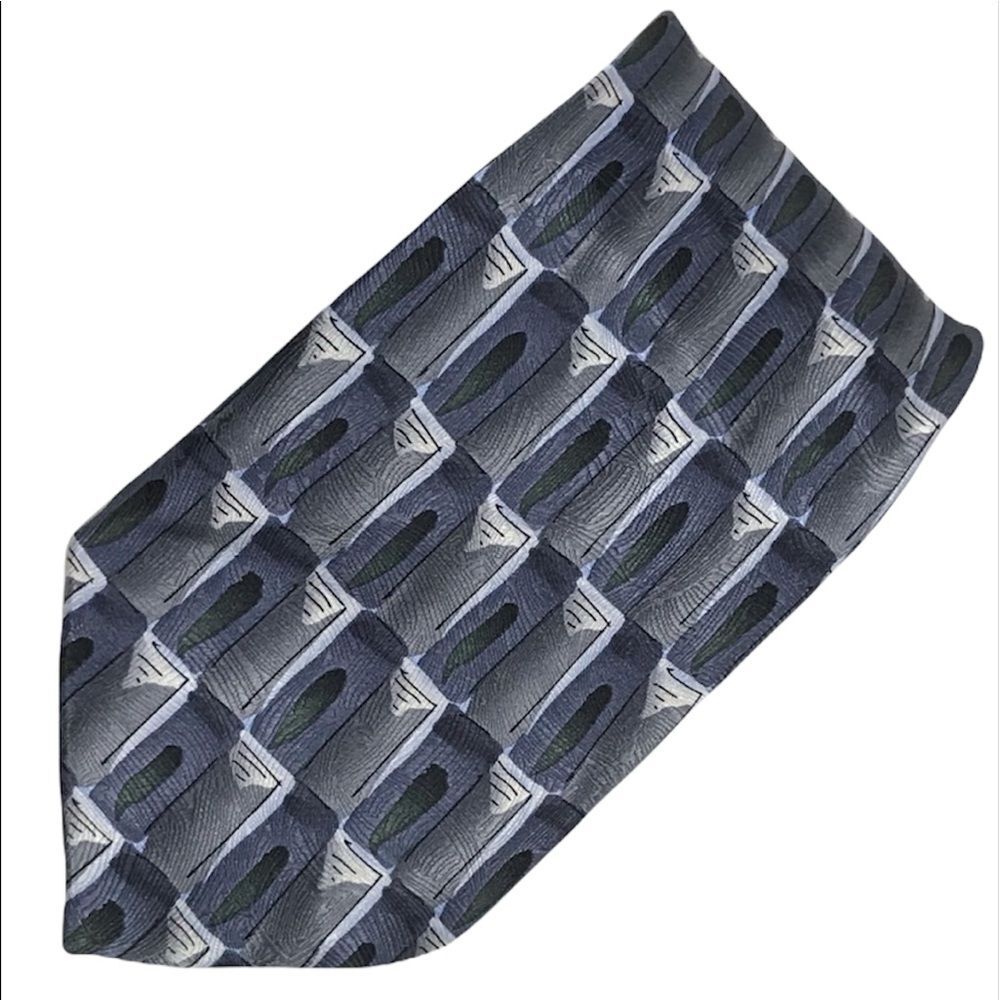 Grateful Dead Gazing At The Fire Twentieth Set Tie Blue Silver